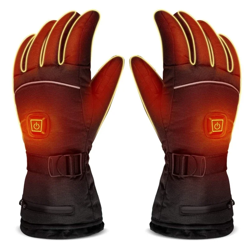 

Battery Powered Electric Heated Winter Warm Gloves Temperature Control Hand Warmer Motorcycle Motorbike Ski Motor Hand Warmer