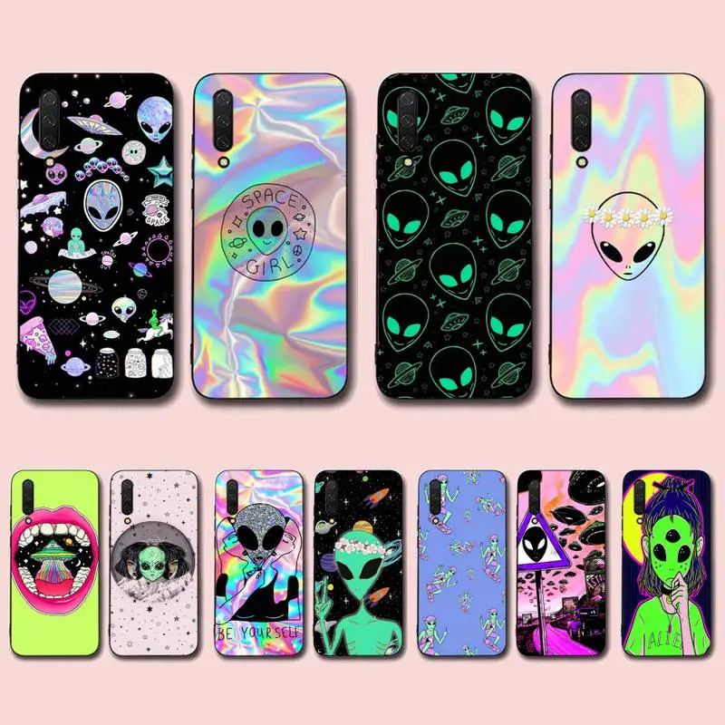 

Aesthetics Cartoon alien space Phone Case for Xiaomi mi 5 6 8 9 10 lite pro SE Mix 2s 3 F1 Max2 3