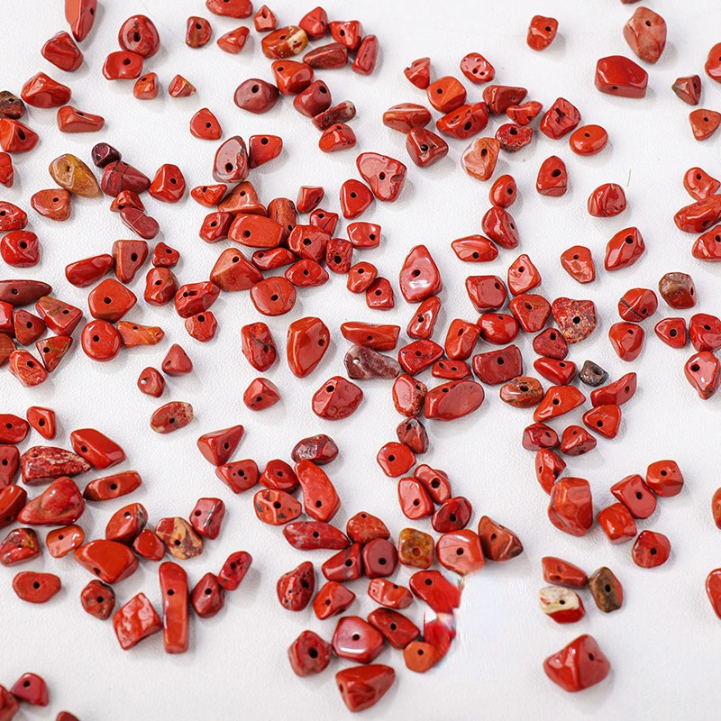 Натуральный кристалл асимметричный перфорированный дробленый камень DIY браслет