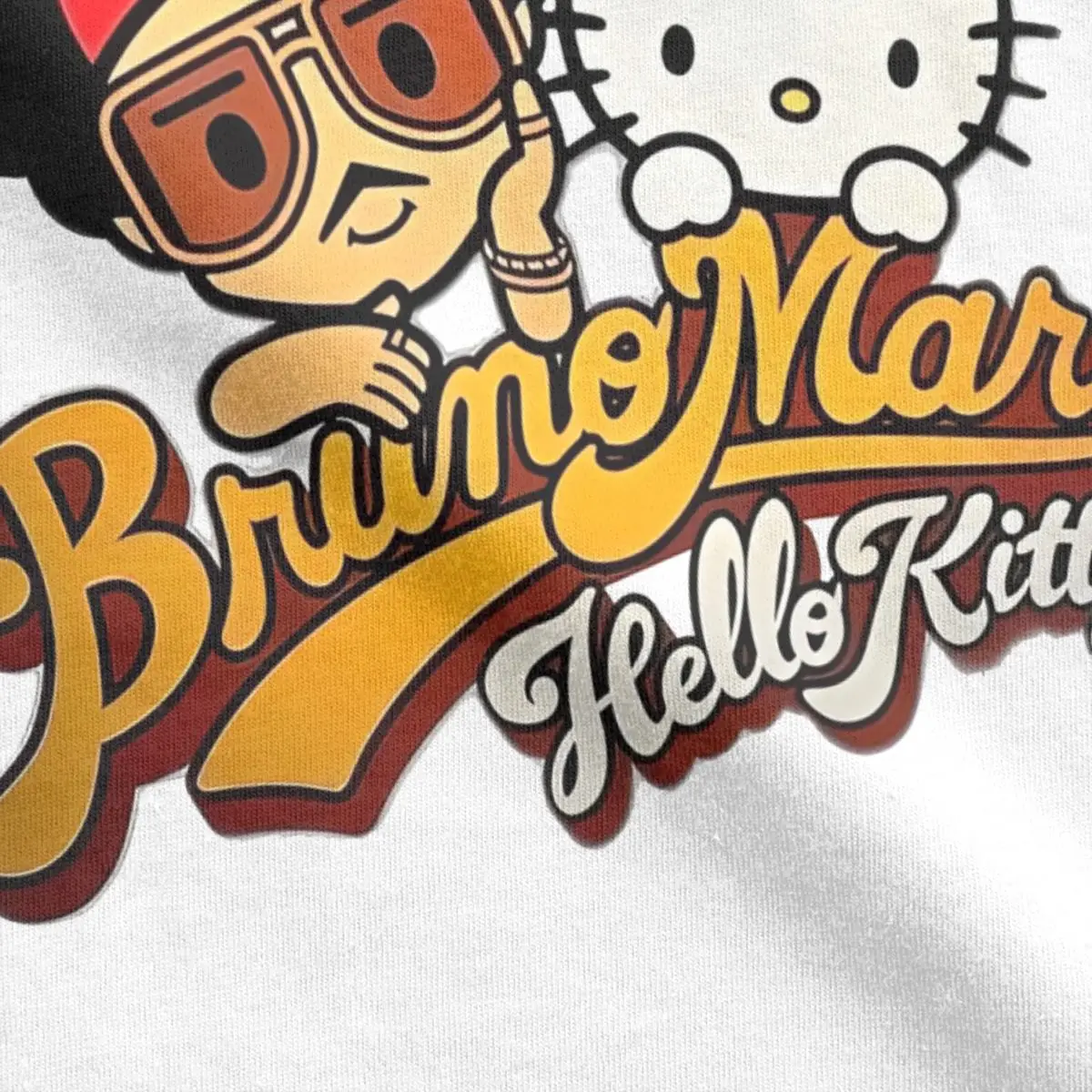 Футболка Bruno Mars Hello Kitty 2025 пляжная классическая футболка Y2K популярная