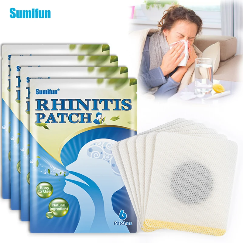 

18/30/48Pcs Sumifun Cold Rhinitis Patch Fever Stuffy Nasal Congestion Anti-cough Sore Throat Herbal Treatment Medical Plaster