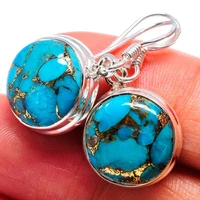bohemian style vintage tibetan silver color blue earrings for women water droplets dangle earrings wedding friendship jewelry