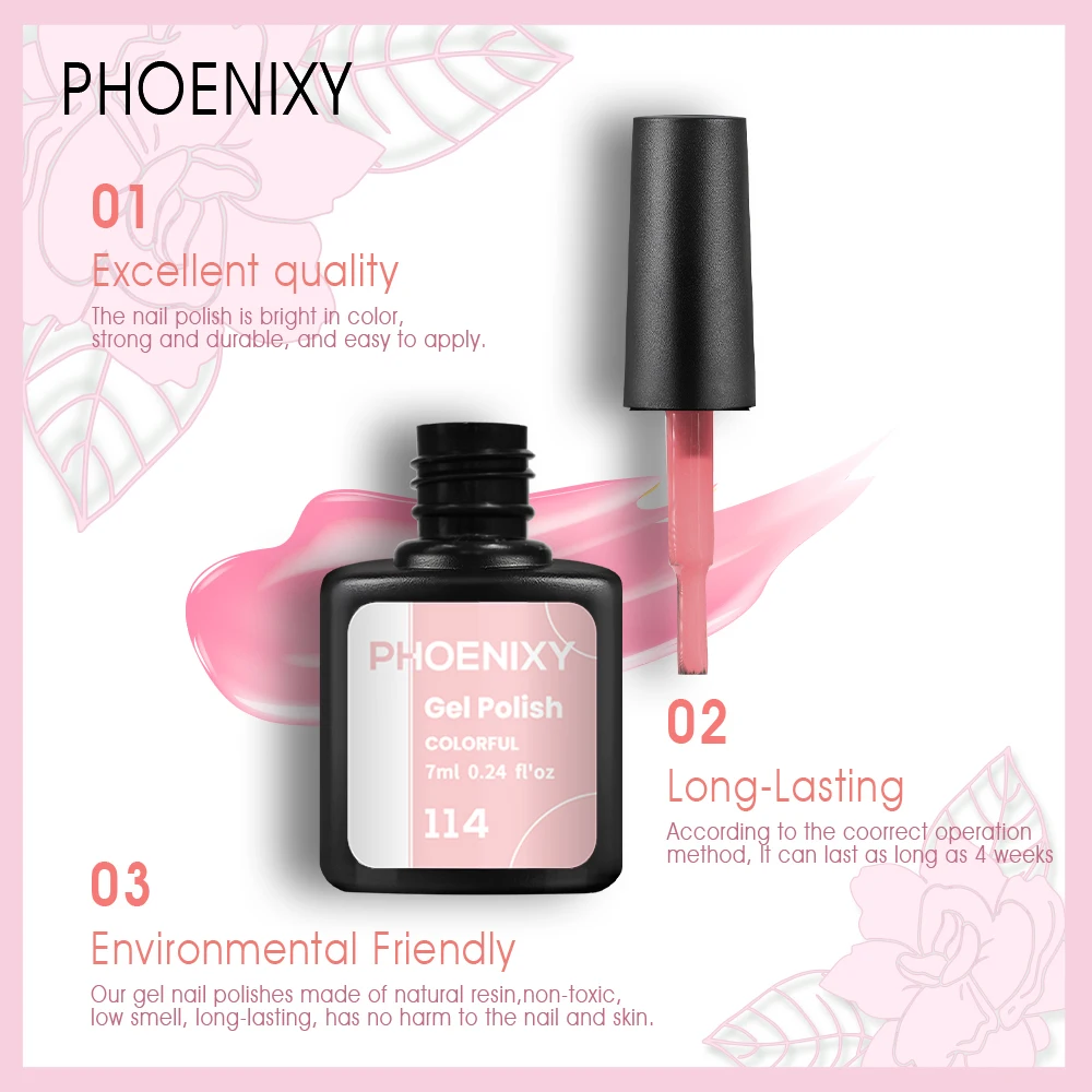 PHOENIXY Набор маникюрных инструментов гель-лаков для ногтей с лампой 48 Вт/36 Вт