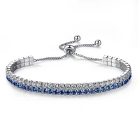 double layer fresh fashion 2 color round zirconia bracelet chain for women simple elegant luxury tennis bracelets birthday gifts