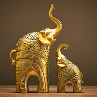 resin elephant abstract statue modern home decoration accessories desktop ornaments new year gifts room decoration accessories