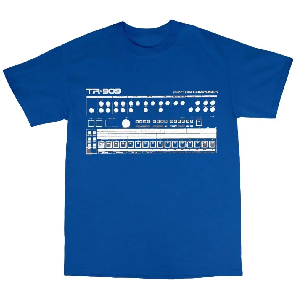 Фото Футболка в стиле Tr-909, 100% хлопок, Moog 808 303, Acid House, летняя мода для мужчин, горячая распродажа, одежда, футболки на заказ онлайн №4