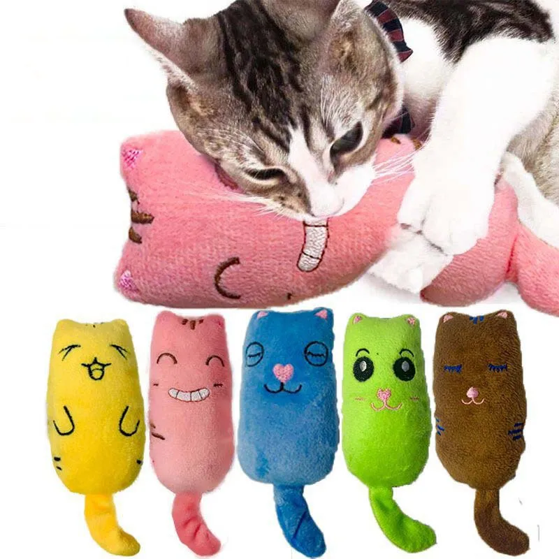 

Rustle Sound Catnip Toy Cats Products For Pets Cute Cat Toys For Kitten Teeth Grinding Cat Plush Thumb Pillow Pet Accessories