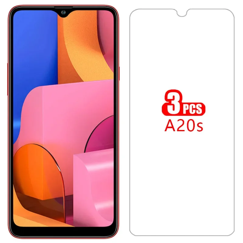 Фото 3 шт. защитных стекол для Samsung Galaxy A20s (чехол, защита экрана) №1