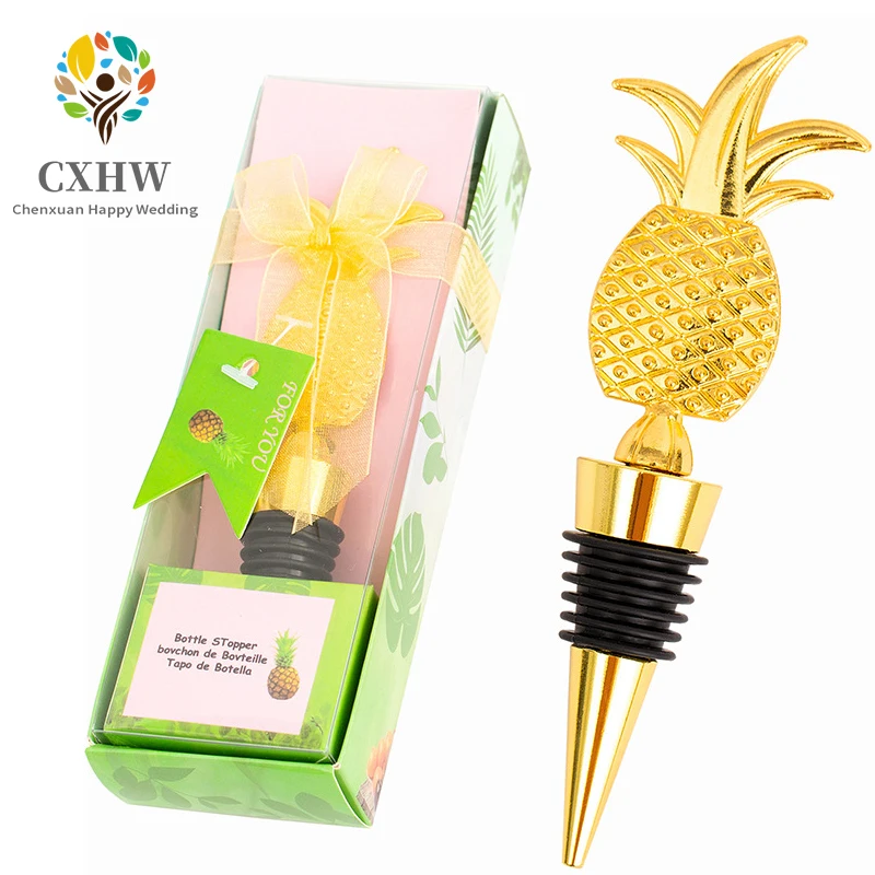 

1pc Bar Decoration Pineapple Shape Wine Bottle Stoppers Funny Wine Stopper Crystal Wine Champagne Bottle Stopper Vacuum Sealed T