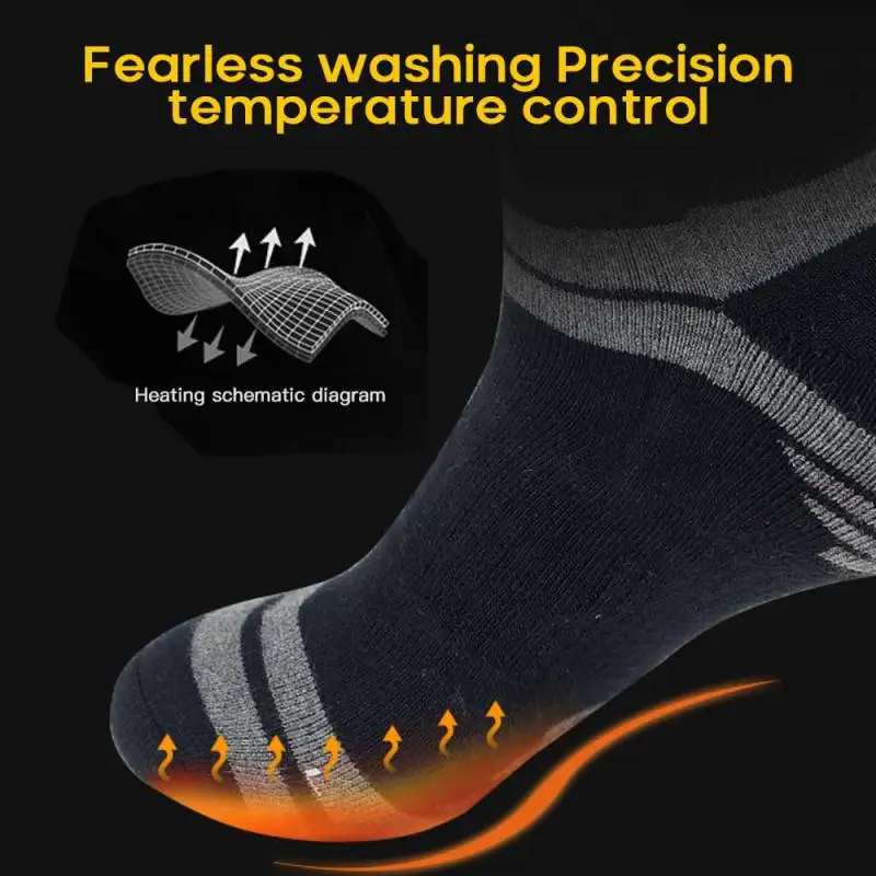 Winter Warmer Socks Electric Heated Socks Adjustable Men Women Rechargeable Battery Winter Outdoor Skiing Sport Warm Socks