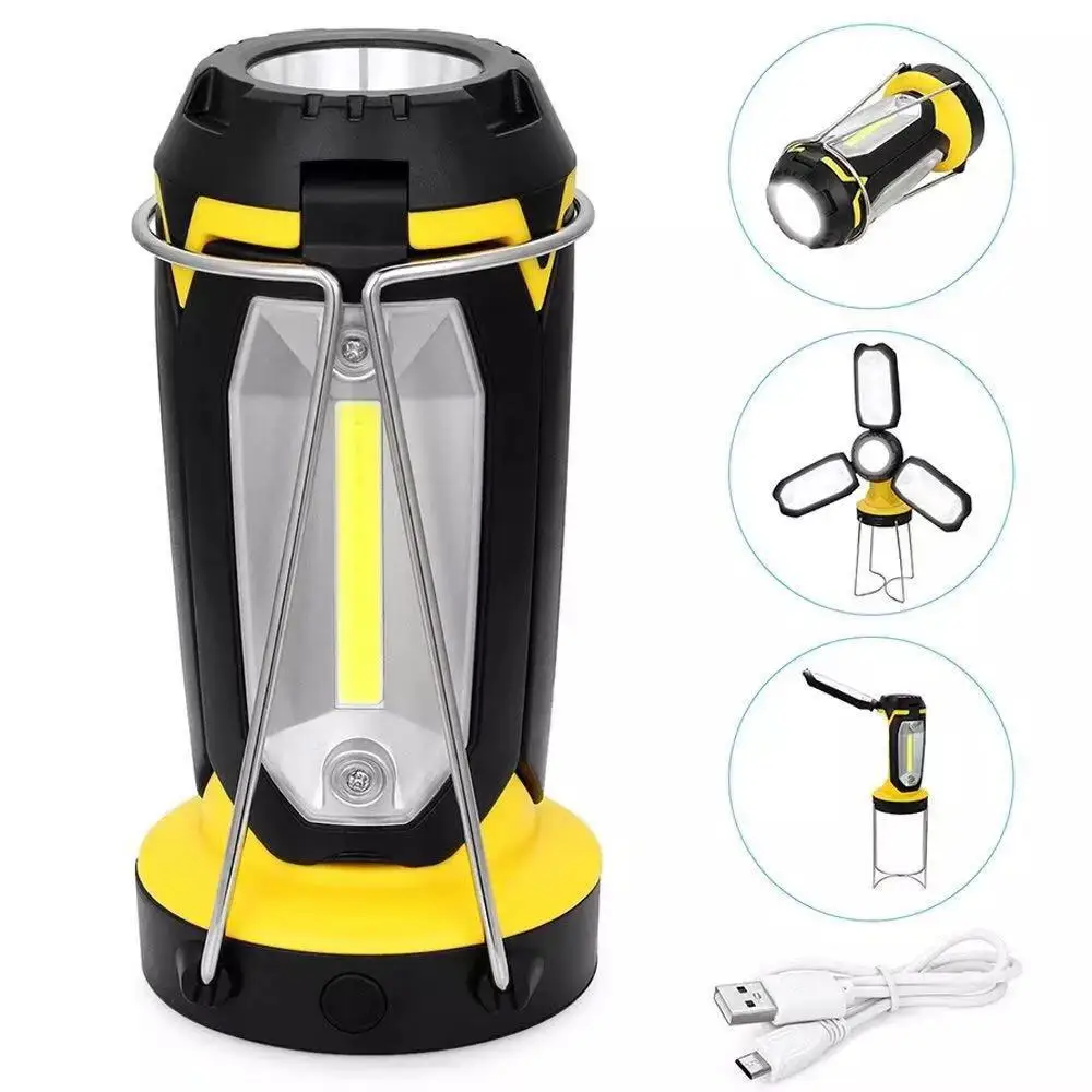 Enlarge USB Rechargeable Camping Lantern Hanging Flashlight Power Bank LED Torch Camping Tent Lamp Emergency Light Outdoor Night Light