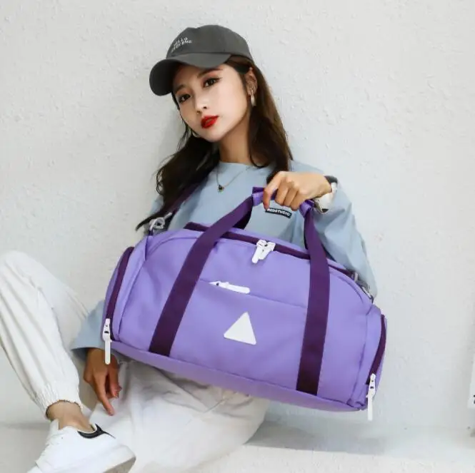 Fashion multi-color girly style bag portable large-capacity travel bag messenger bag simple outdoor handbag