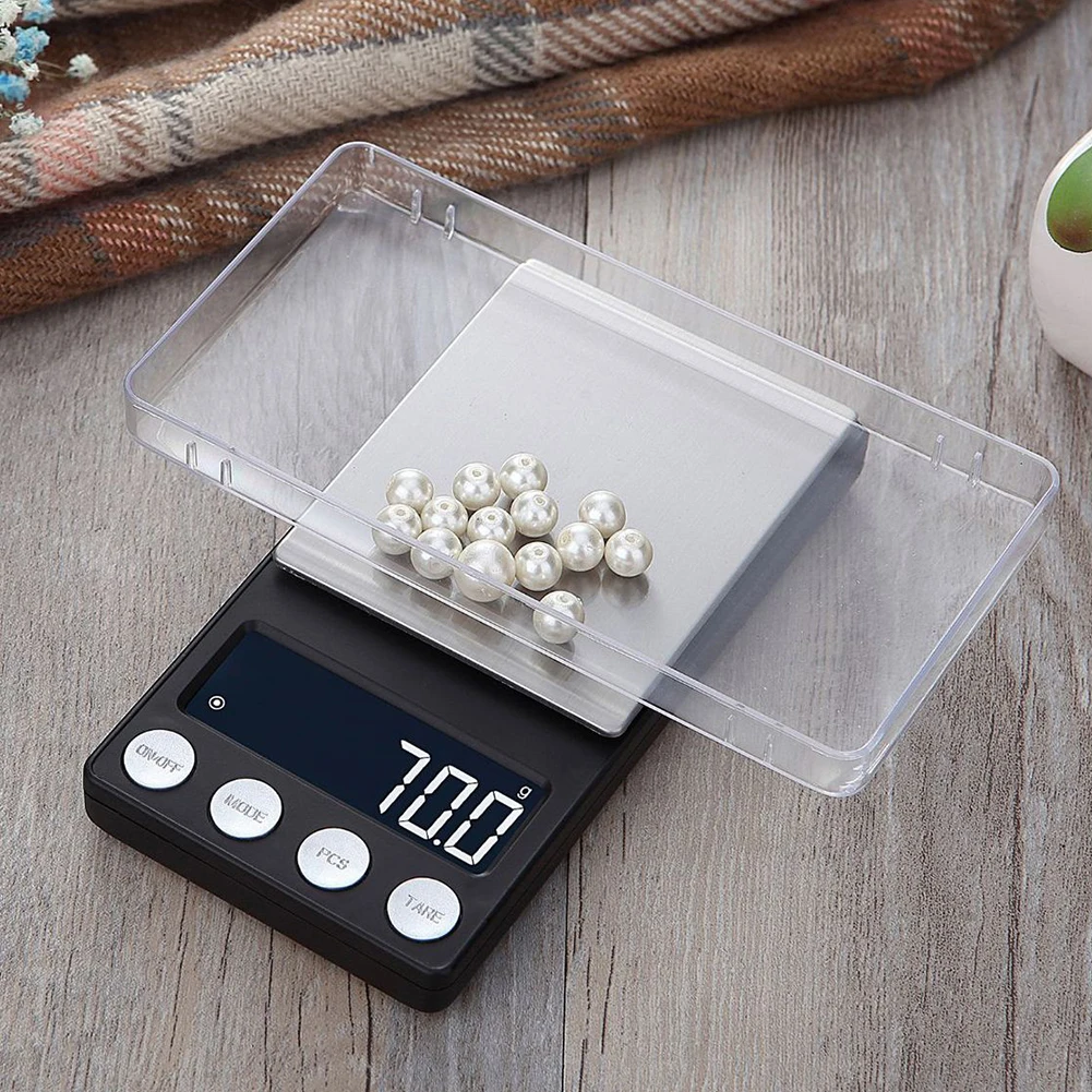 

Digital Lab Weight Silver Capacity Kitchen Jewelry Scales Portable Pocket Electronic Balance Gram Medicinal Use Mini LCD