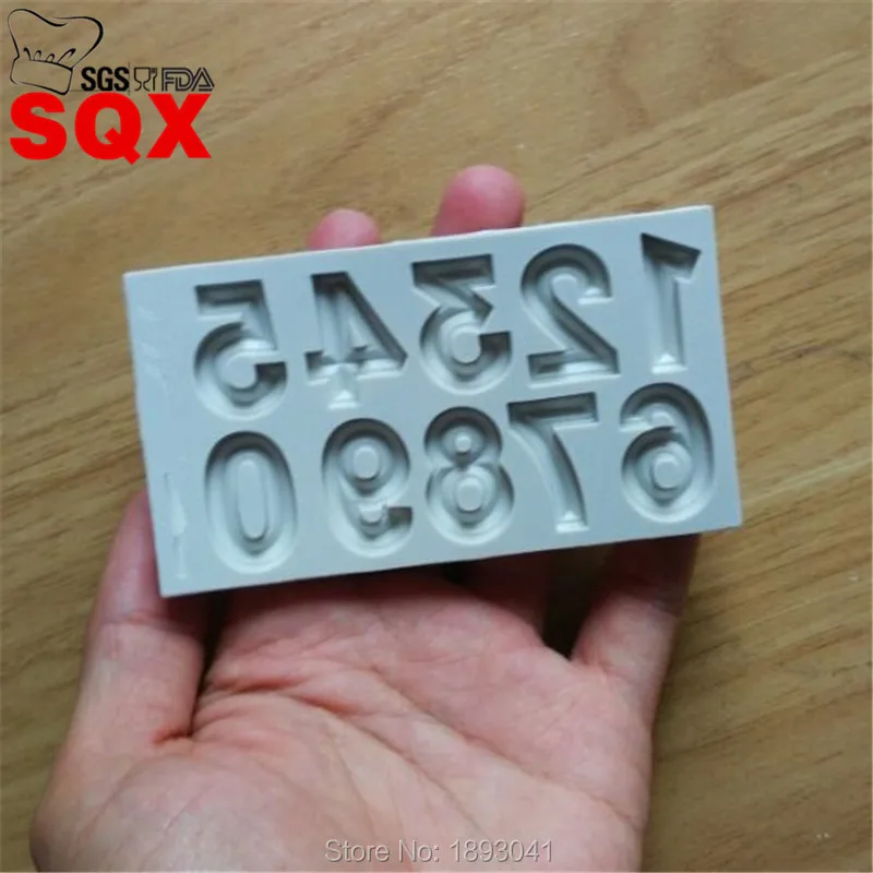 

New Products 0-9 Digital Silicone Cake Mold, Chocolate Mold, Cooking Kitchenware, Baking Tools SQ1724