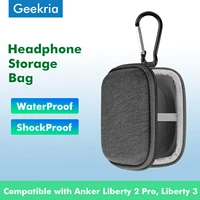 geekria headphones case for anker soundcore liberty 2 pro true wireless earbuds case hard portable headset bag with storage