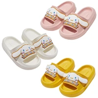 sanrios cinnamorol slippers shoes summer cute kt cat fashion flat slides flip flops thicken home sandals parent child gifts toy