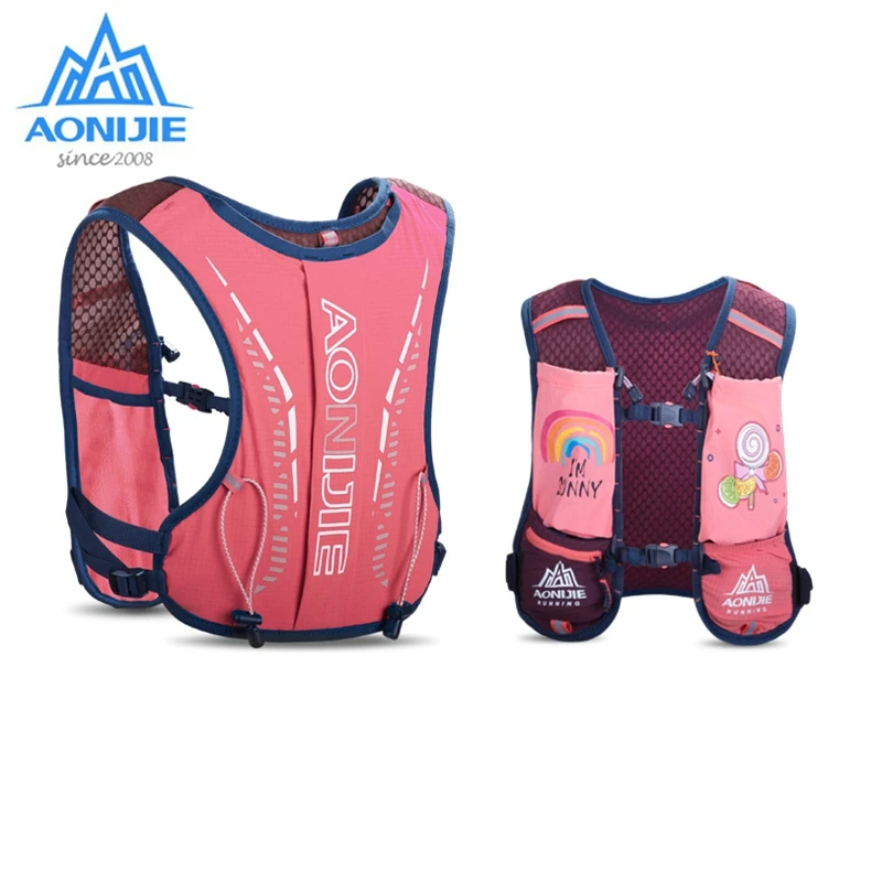 Aonijie Ultralight Rugzak Meisjes Jongens Kinderen Trail Running Vest Outdoor Hydratatie Tassen Wandelen Pack Voor 6 12 Jaar Oud