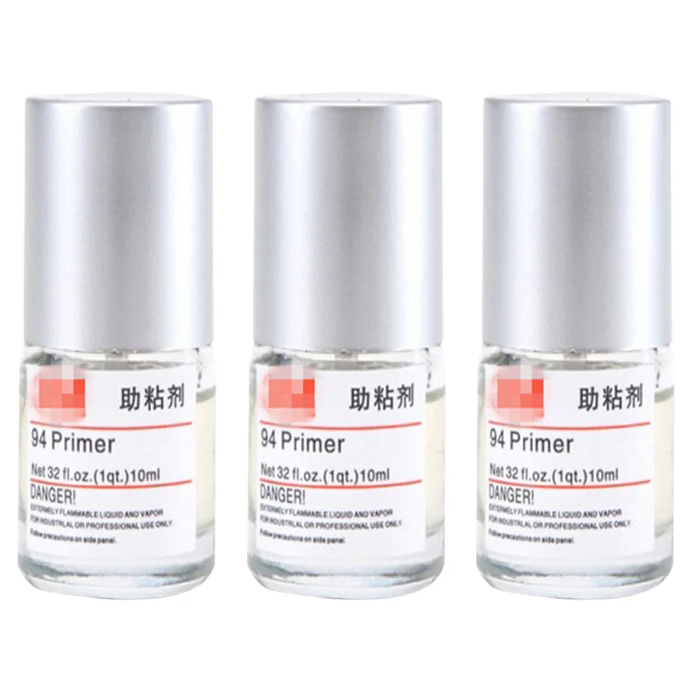 

3 Bottles Automotive Adhesion Promoter Small Enhancer Adhesive Enhancers 10ml Tape Car Accessories