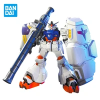 bandai original gundam model kit anime figure rx 78 gp02a hguc 1144 action figures collectible ornaments toys gifts for kids