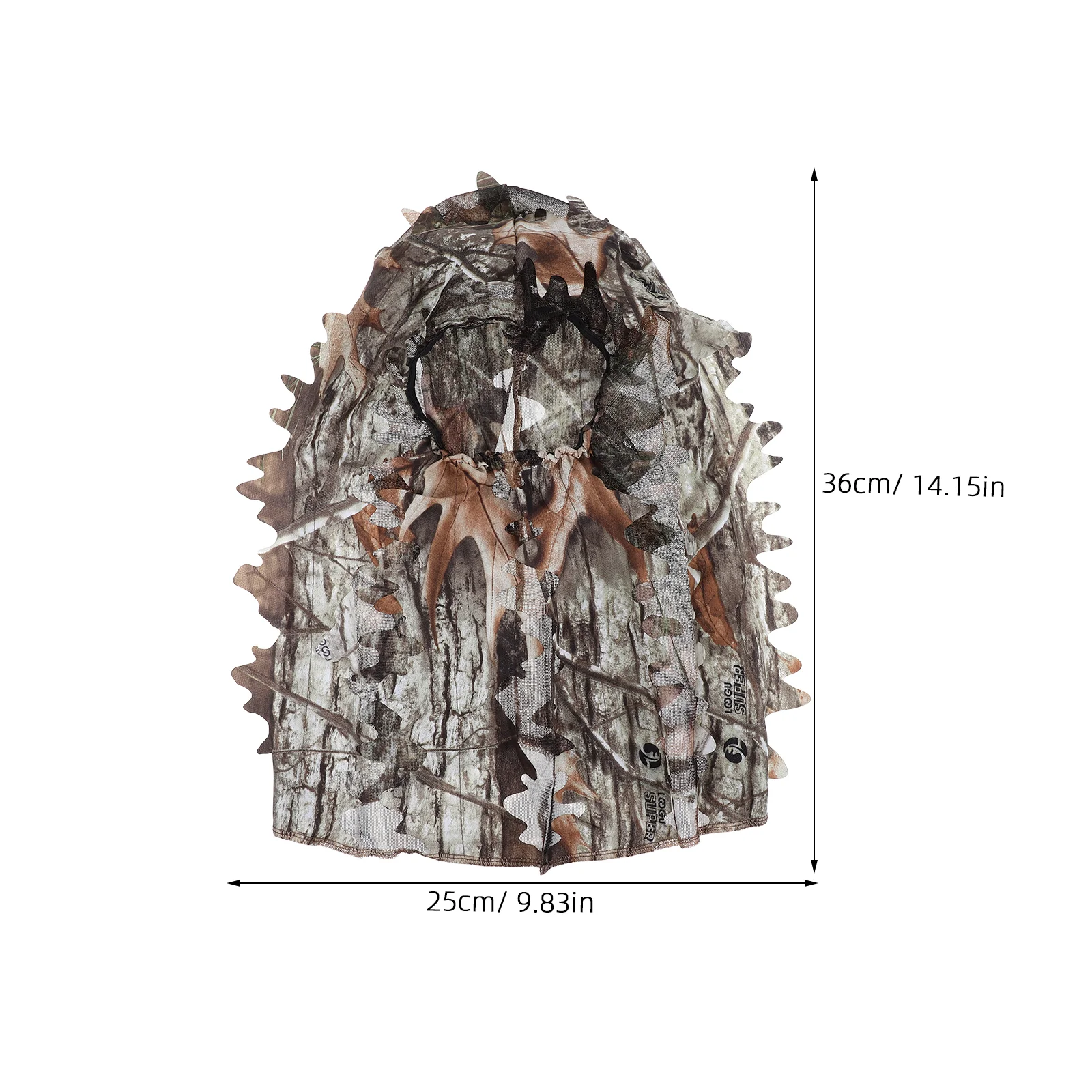 Камуфляжная тонкая секция дышащие листья 3D камуфляжная маска для лица охотничьи