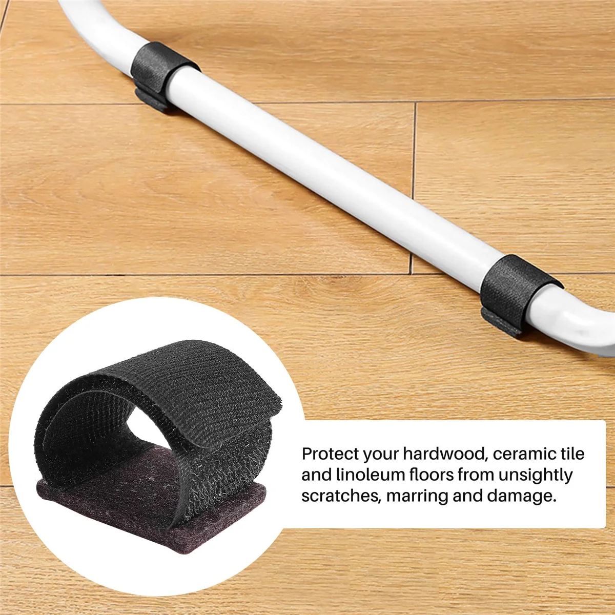 Фетровые накладки на ножки офисного стула нескользящие застежки крючках и