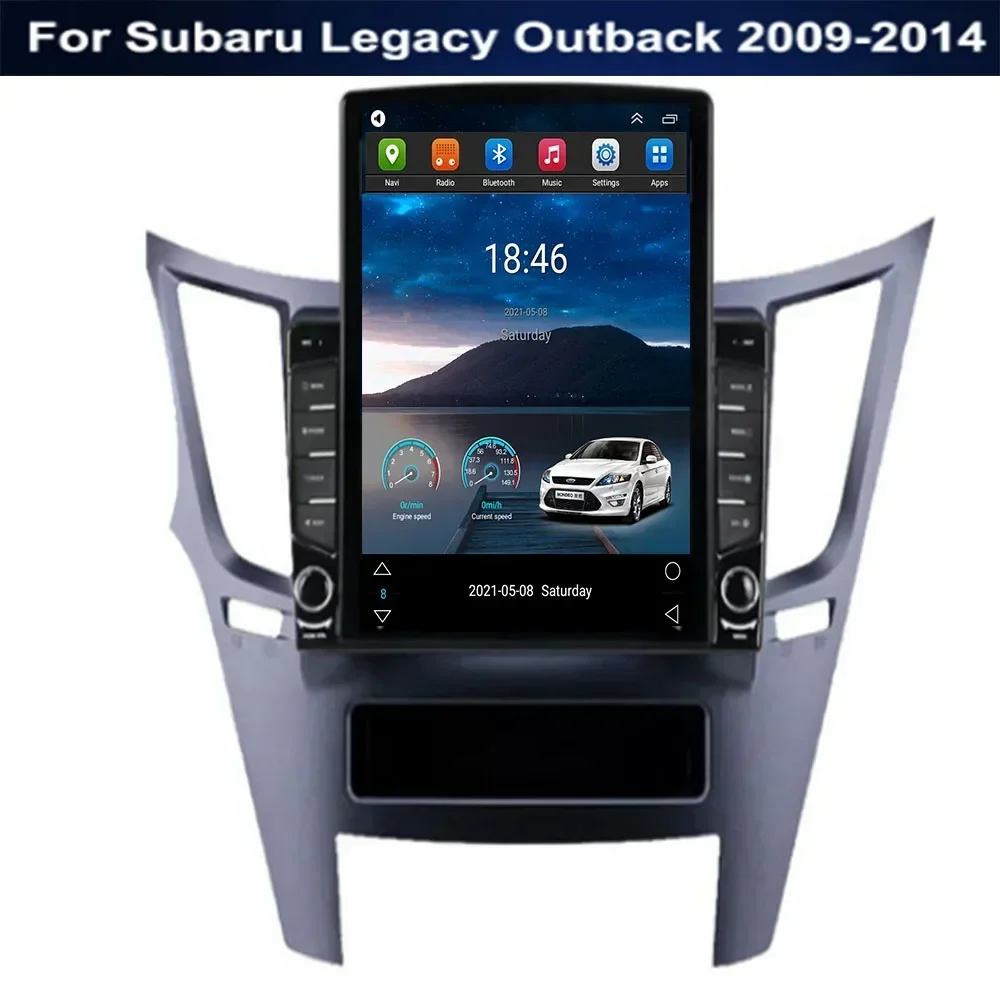 Автомобильный радиоприемник на Android 13 для Subaru Outback Impreza Legacy 2009-2014 LHD автомобильный