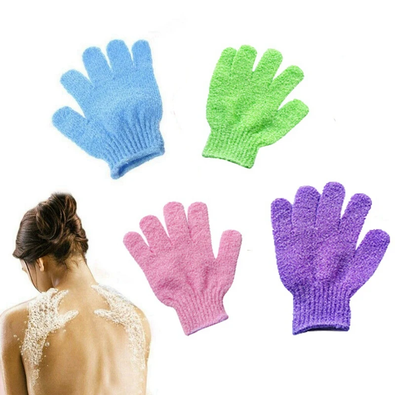 

8 Pair Shower Bath Gloves Exfoliating Wash Skin Spa Massage Body Scrubber Cleaner