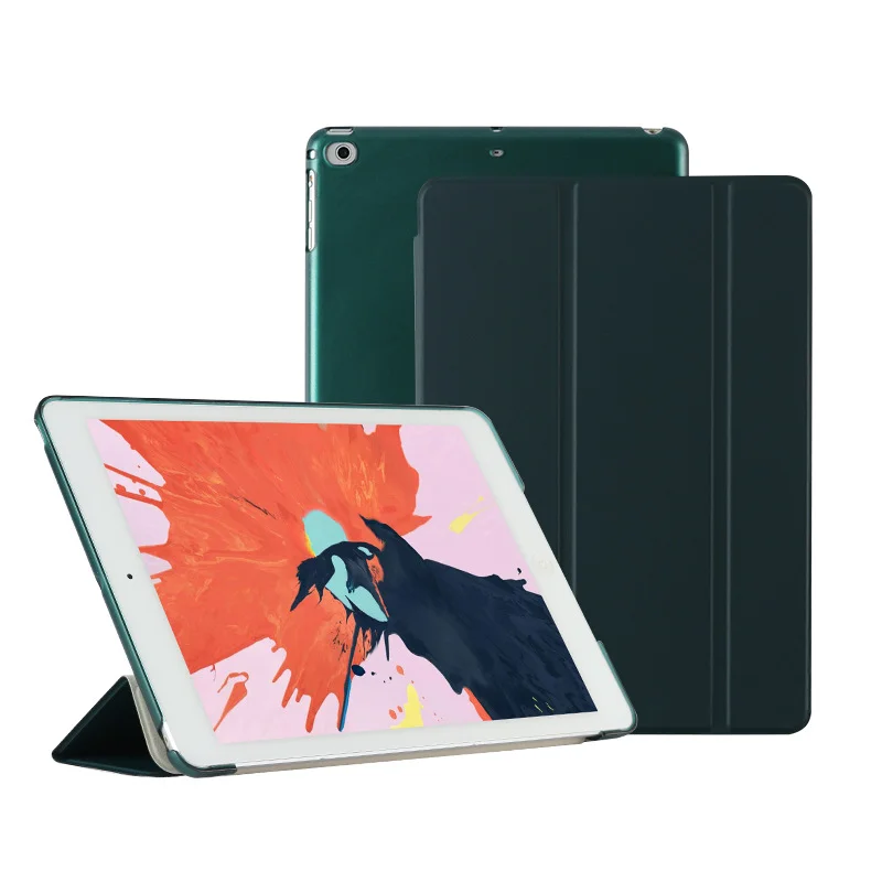 Умный чехол для iPad Mini 1 2 3 4 5 6 7 9 дюйма Ультратонкий из искусственной кожи +