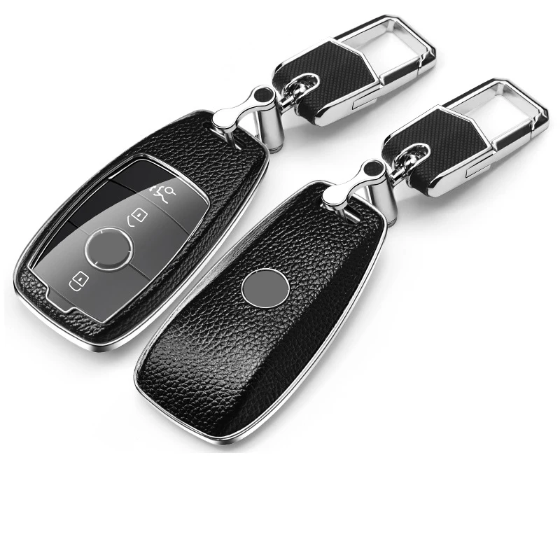 

Fashion Leather Anti-drop Car Key Case Cover Shell for Mercedes-Benz E-Class S-Class E200L E300L C260l