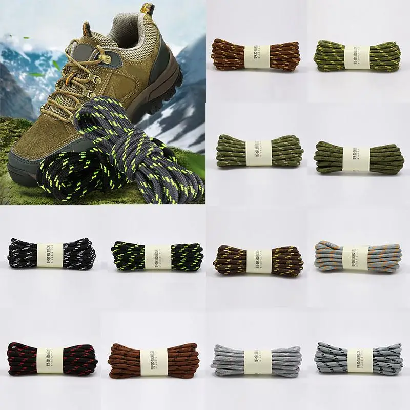 Round Shoelaces Quality Durable Polyester Sneakers Shoe Laces Boots Laces For Shoes Wear-resistant Classic Sport Shoestrings