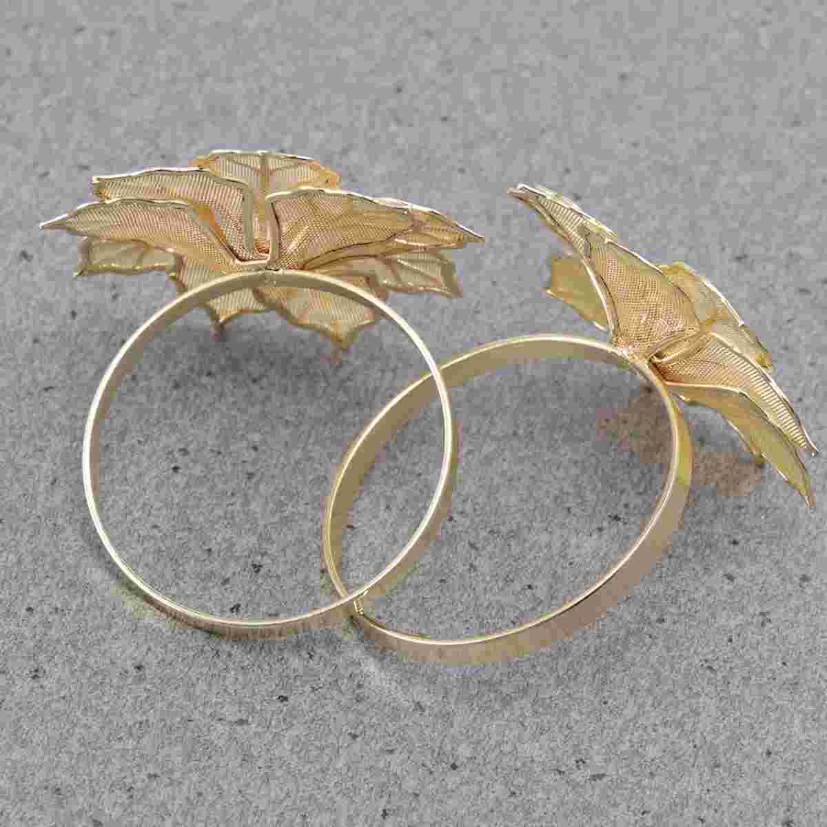 

6pcs Napkin Ring Practical Exquisite Flower-shaped Dedicate Serviette Ring for Restaurant