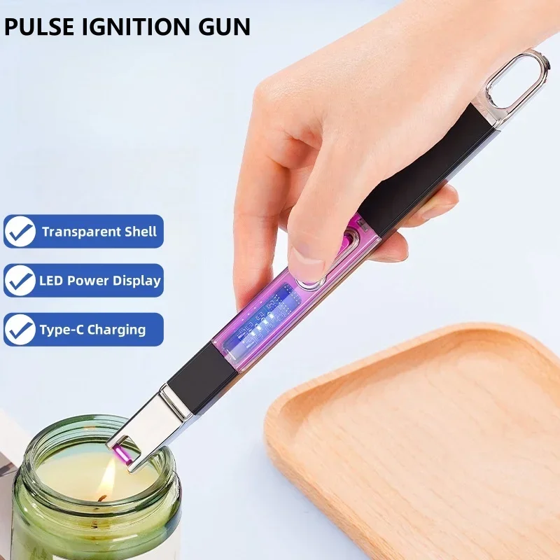 Прозрачный корпус кухонная свеча газовая плита плазменный импульсный дуговой