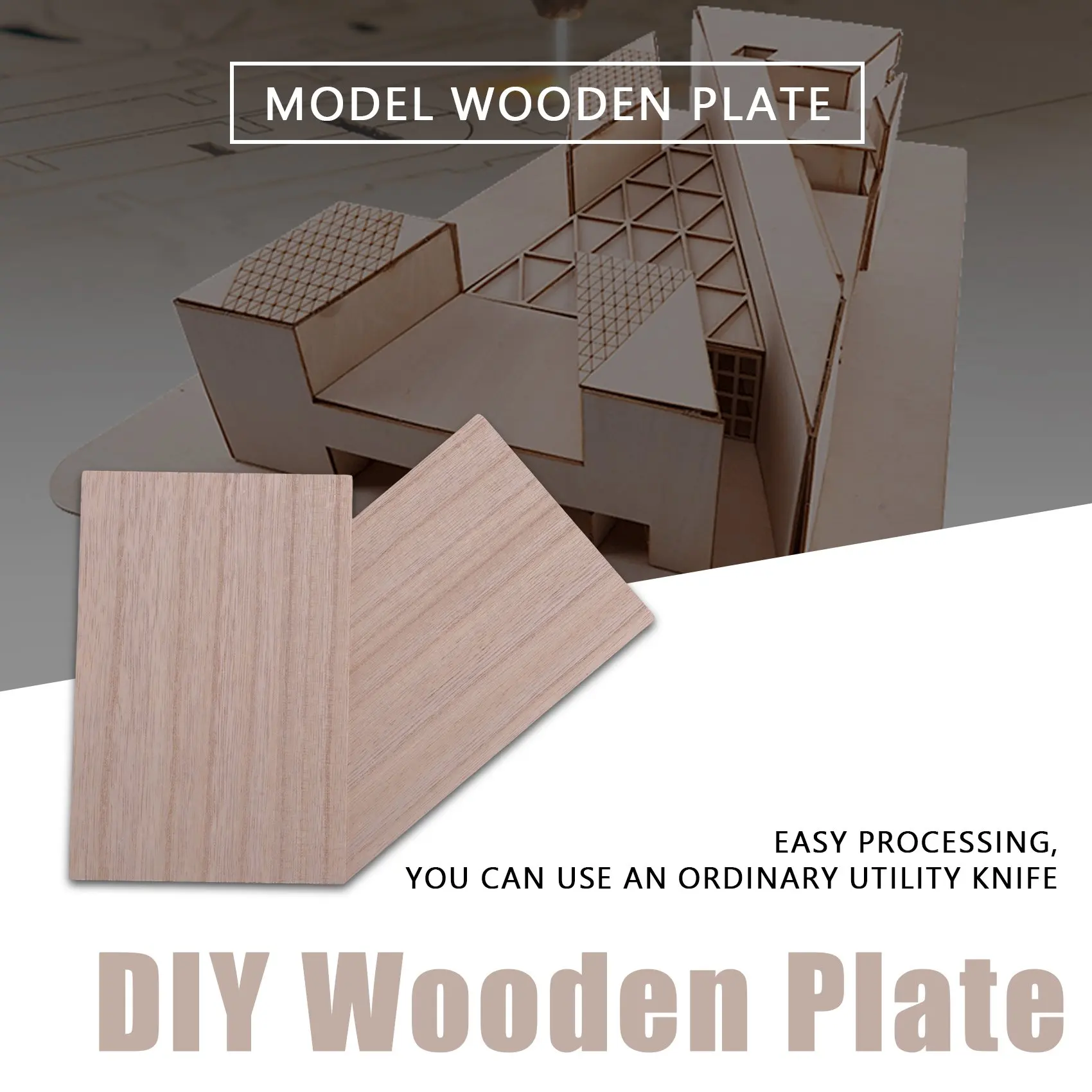 10 шт. деревянные листы 150*100*2 мм