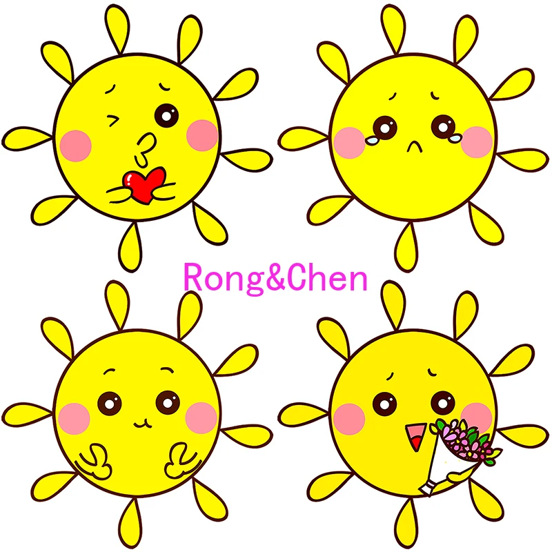 

Мультяшная Автомобильная наклейка мультяшное солнце для автомобиля мотоцикла гоночный шлем тележка багаж ноутбук багажник кузов автомоби...