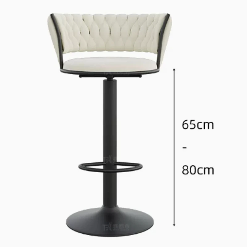 

Swivel Hotel Reception Bar Chairs Kitchen Dining Counter High Comfort Bar Chairs Table Balcony Muebles Hogar Salon Furniture QF