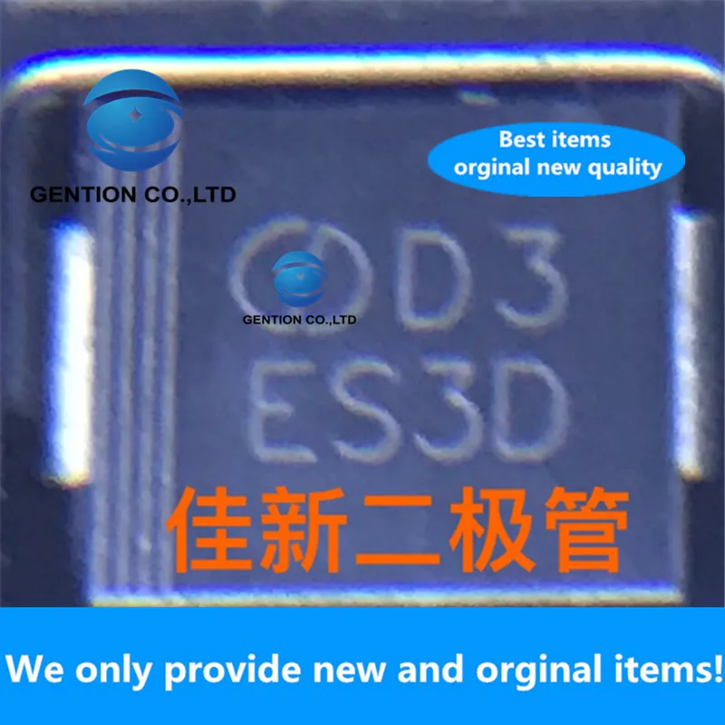 

50 шт. 100% Новый оригинальный 3A200V Диод Быстрого Восстановления DO214AB Шелковый экран ES3D