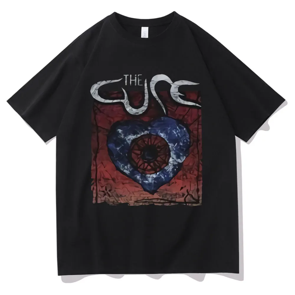

The Cure Friday I'm In Love Black T Shirt The Smiths New Order Joy Division T-shirt Vintage Men Women British Rock Band Tshirt