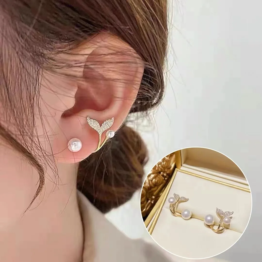 

Серьги-гвоздики с белым пресноводным жемчугом S925