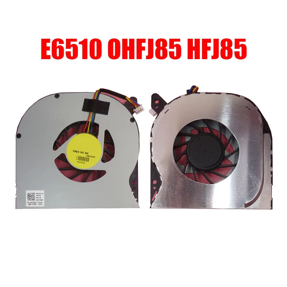 Вентилятор ЦП для ноутбука DELL Latitude E6510 0HFJ85 HFJ85 F962 DC5V 081509 4PIN Новый