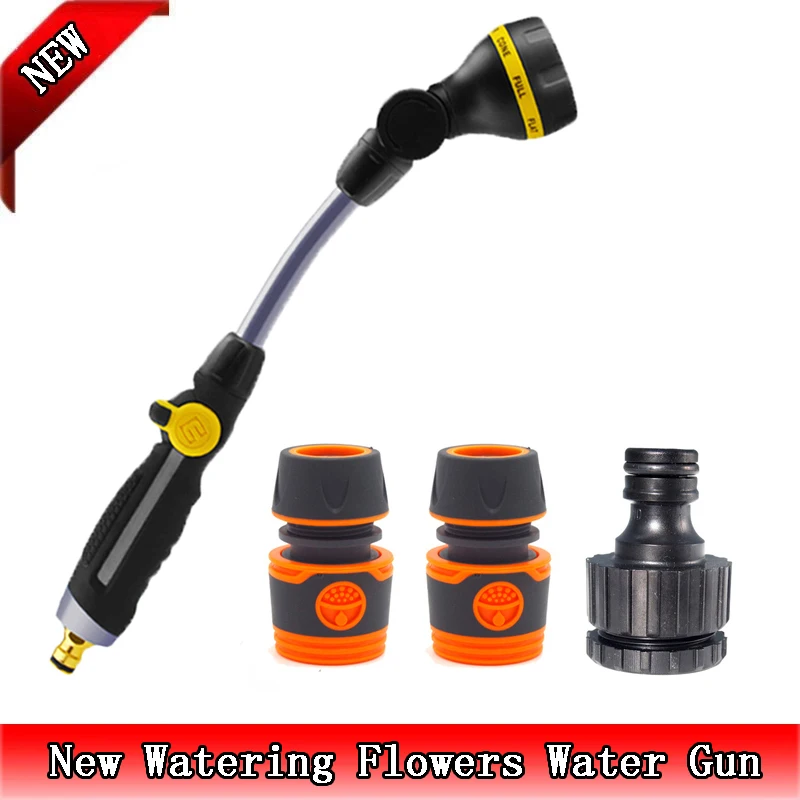 

High Pressure Water Gun Adjustable 180° Rotate Nozzle Car Wash Lances Spray Gun Garden Hose Nozzle Watering Irrigation Tools