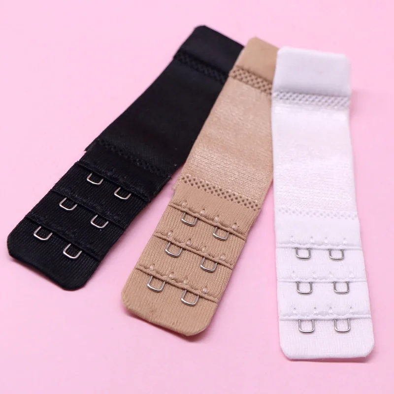 

3Pcs Intimates Bra Accessoires Female Lingerie Bra Extenders Strap 4 Hooks Lengthen Women's Underwear Bra Extension