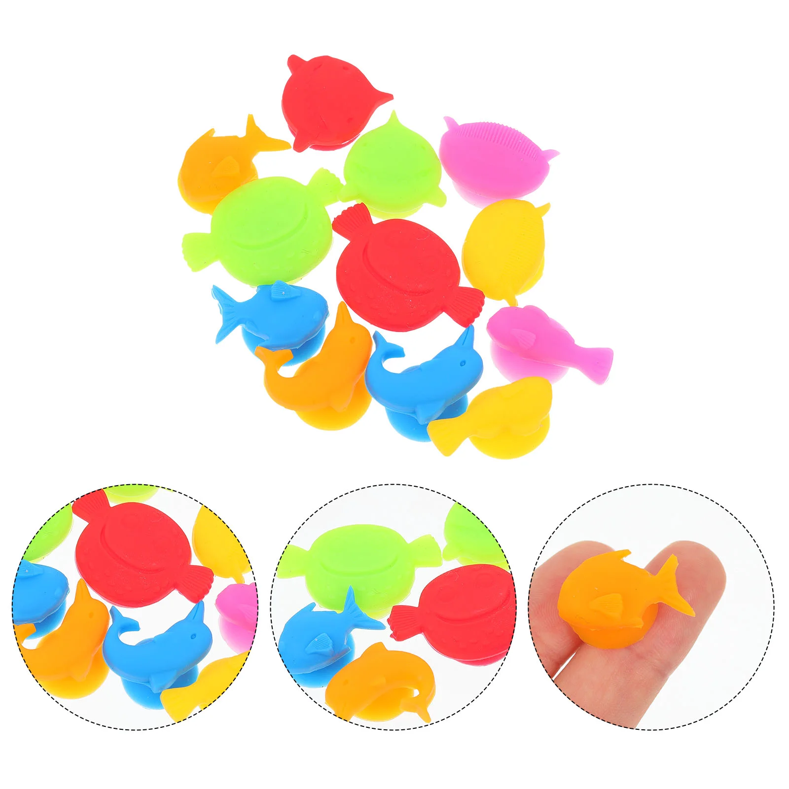 

12 Pcs Decorative Labels Silicone Glass Marker Stocking Stuffer Drink Markers Silicone Animals Drinking Buddies Cup