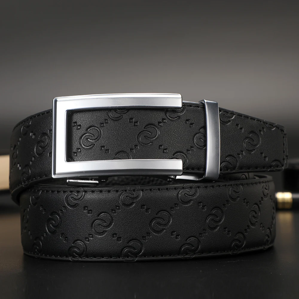 New Men's belt Cow genuine leather mens belt cowhide strap for male automatic buckle belts for men brand belt jeans