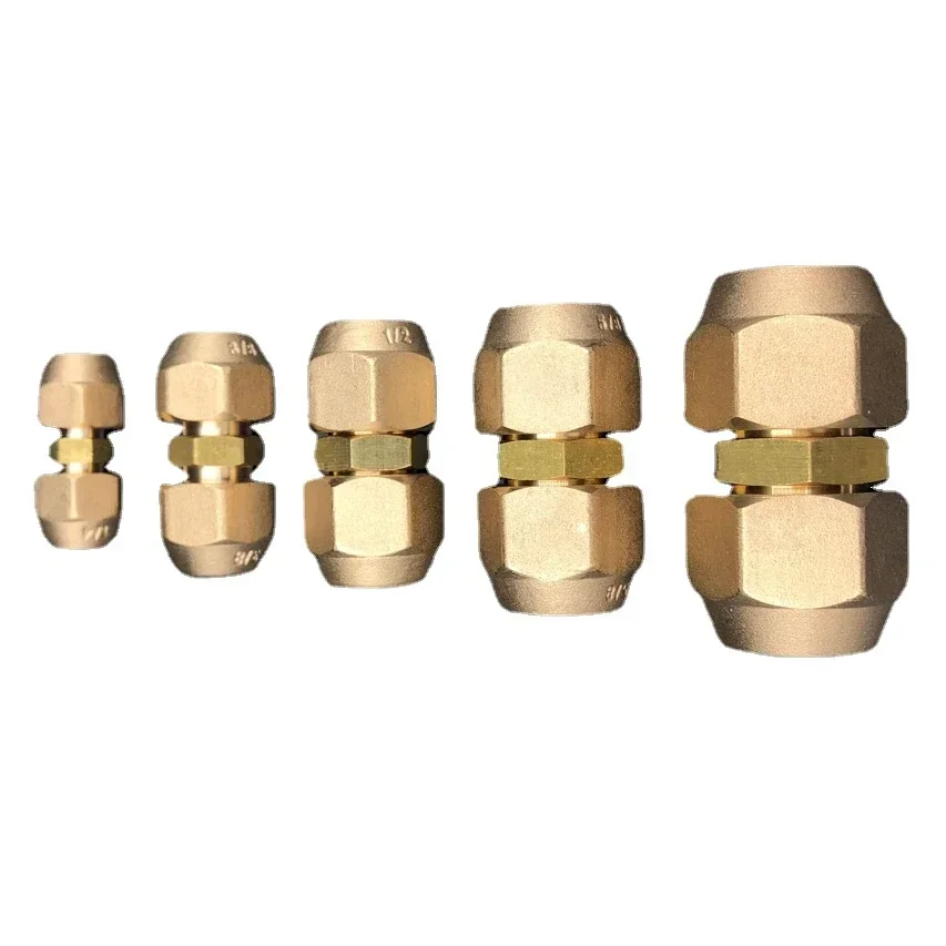 Латунный соединительный элемент для медных труб 1/4" 3/8" 1/2" 3/4"