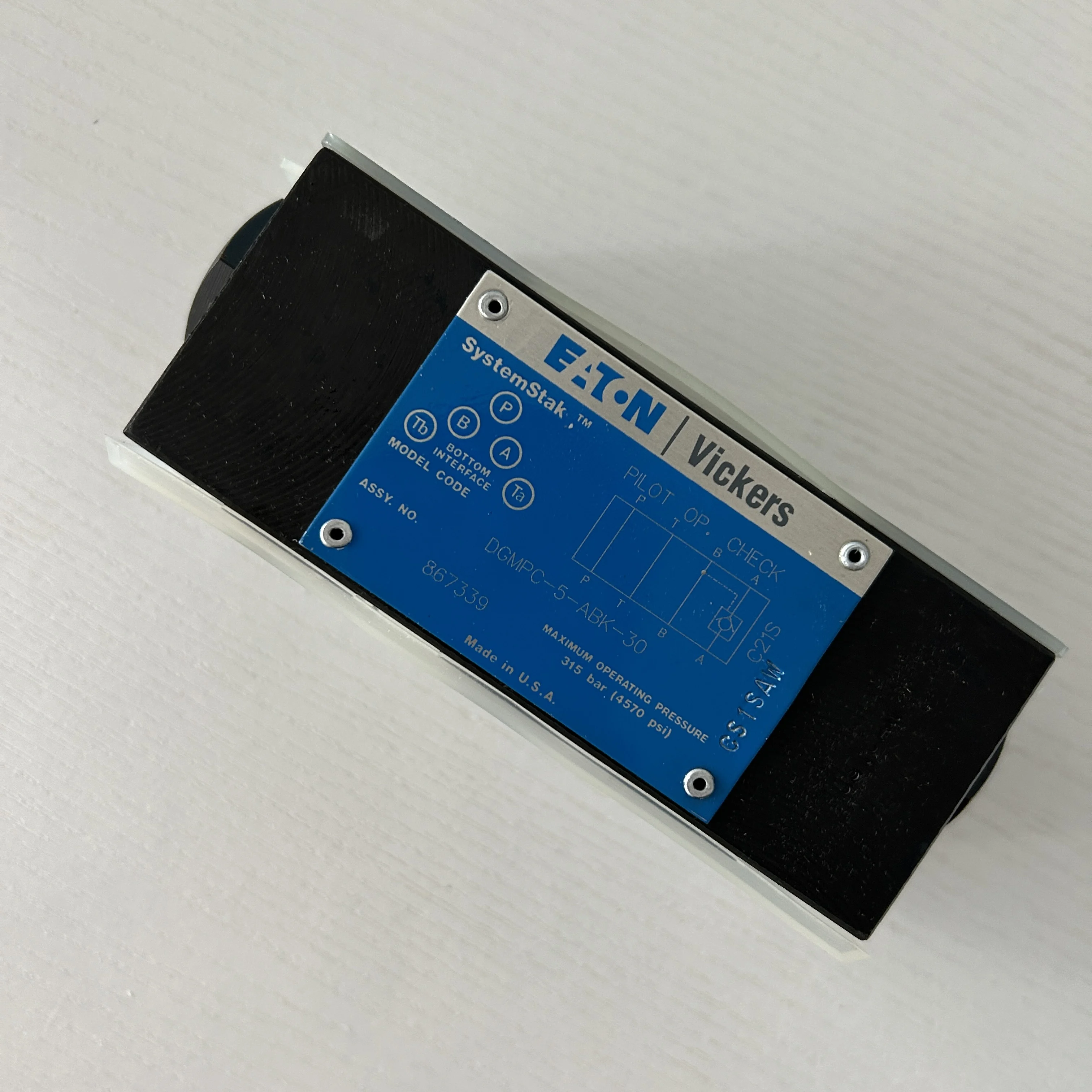 DGMPC-5-ABK-30 гидравлический односторонний клапан DN10 с максимальным давлением 315 бар