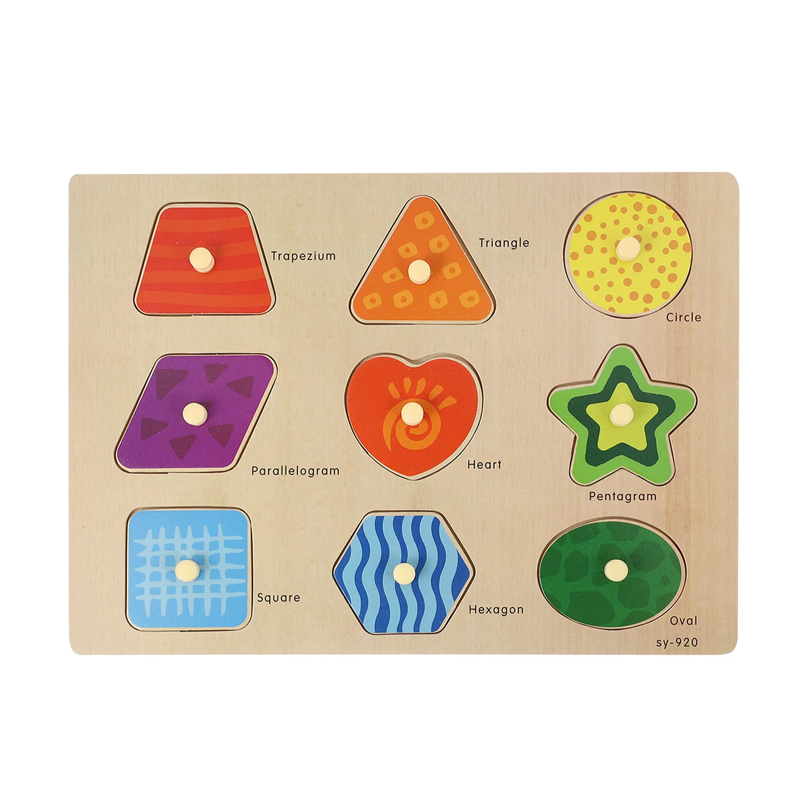 

1 Set Puzzle Board Colorful Smooth Puzzle Board Matching for Children