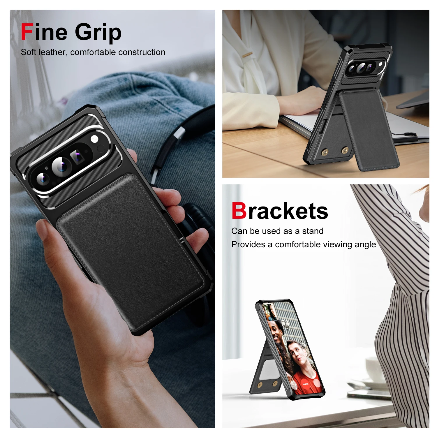 Защитный вертикальный чехол-кошелек для карточек в стиле милитари Google Pixel 9 ProXL 7 7A