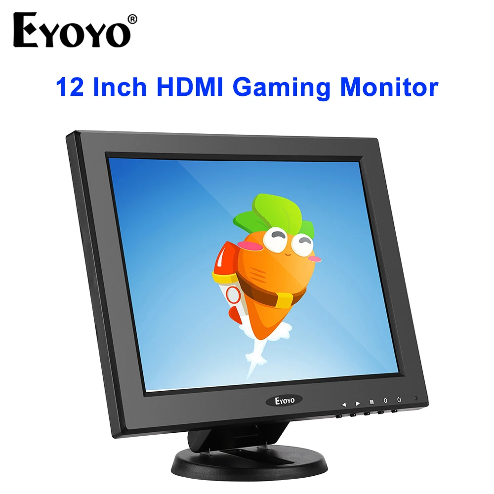 Eyoyo 12-дюймовый маленький ТВ HD игровой монитор с BNC VGA AV HDMI вход 800x600 Мини