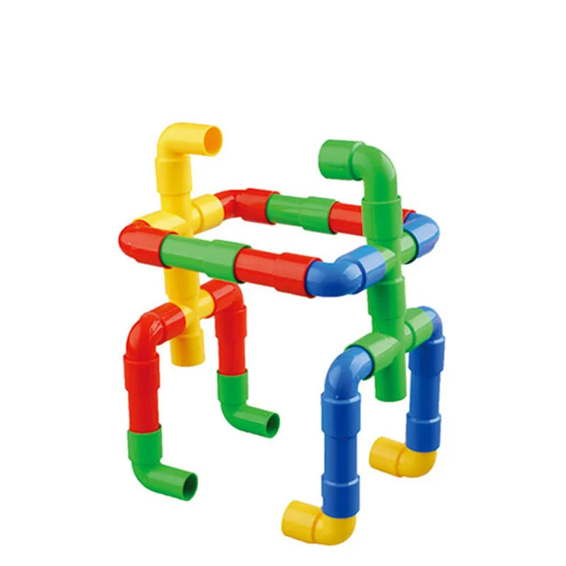 

Colorful Educational Water Pipe Building Blocks Toys for Children DIY Assembling Pipeline Tunnel Block Model Toy Blocks Castle