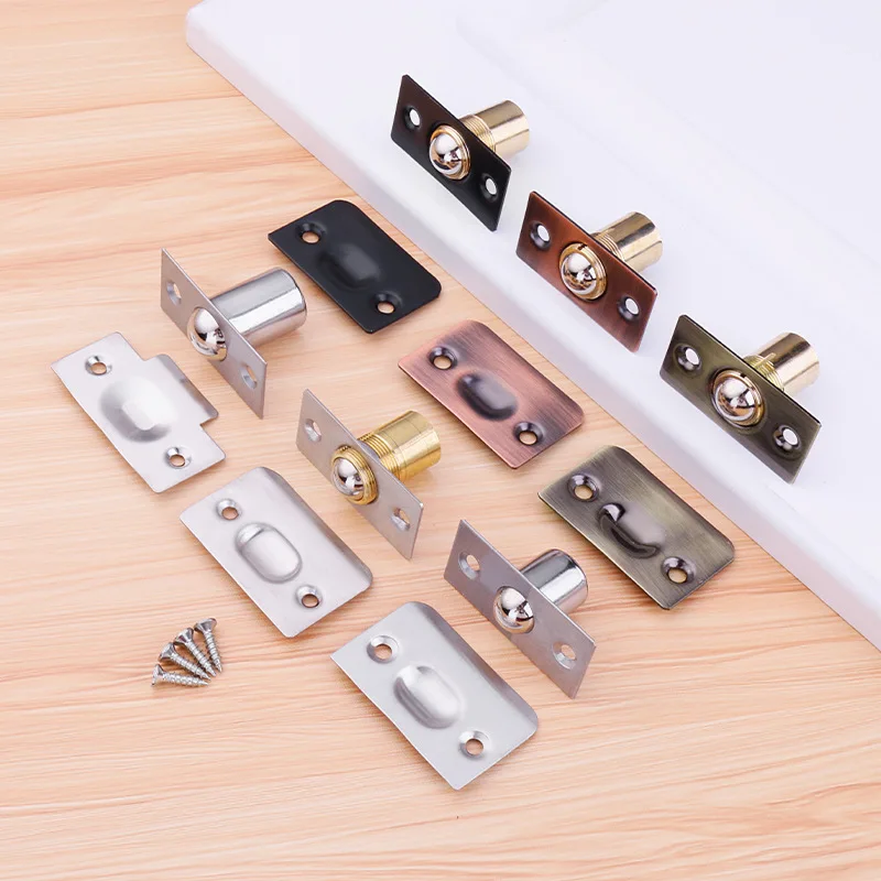 

Door touch bead Hotel KTV box door copper spring touch bead lock wooden door invisible door stainless steel door top bead